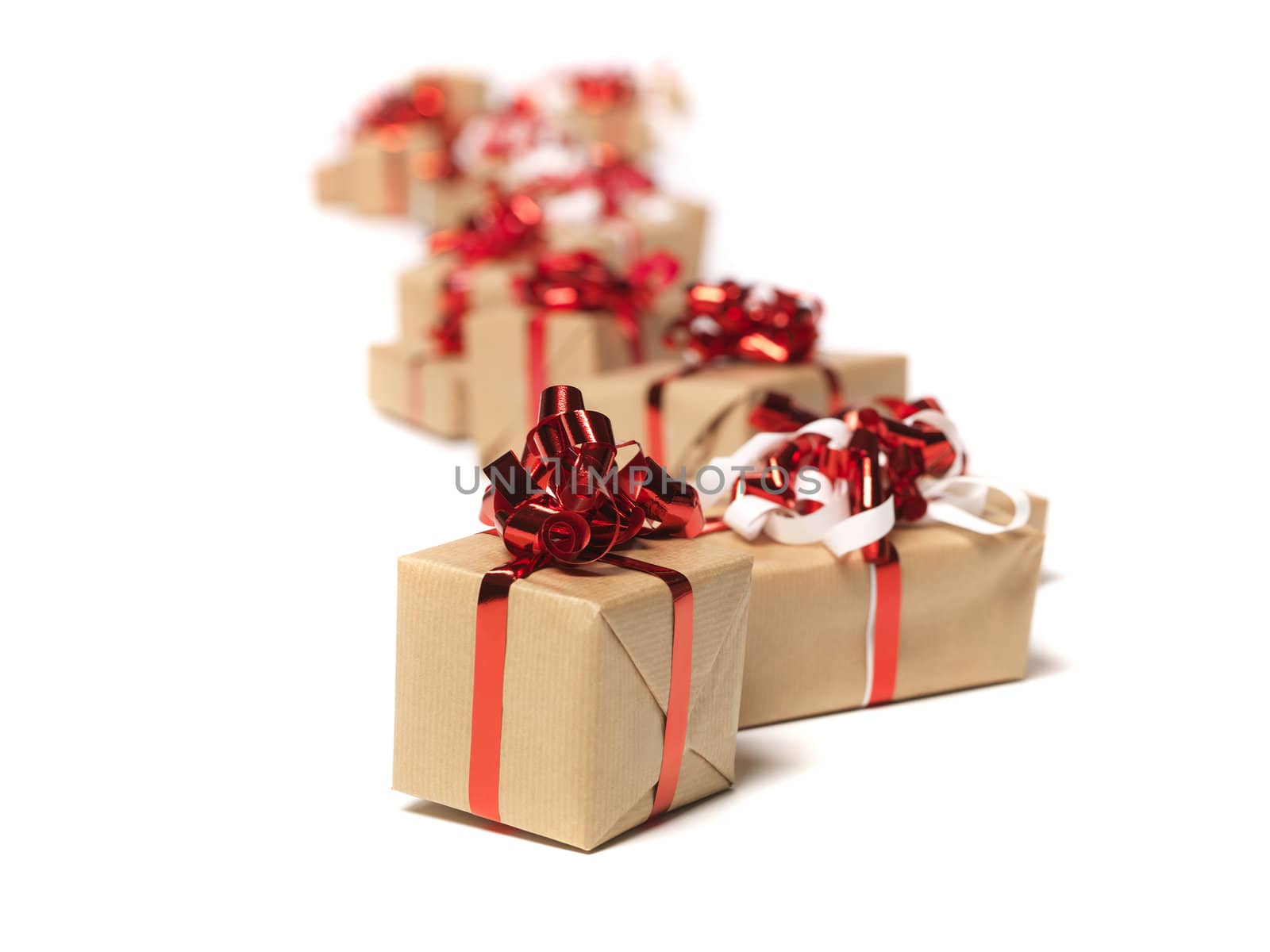 Christmas gifts in a row by gemenacom