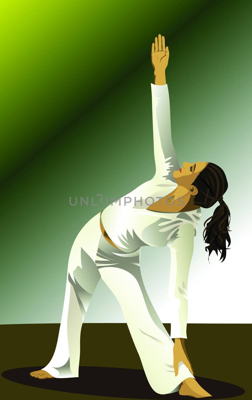 Woman exercising. Health and Beauty Concept