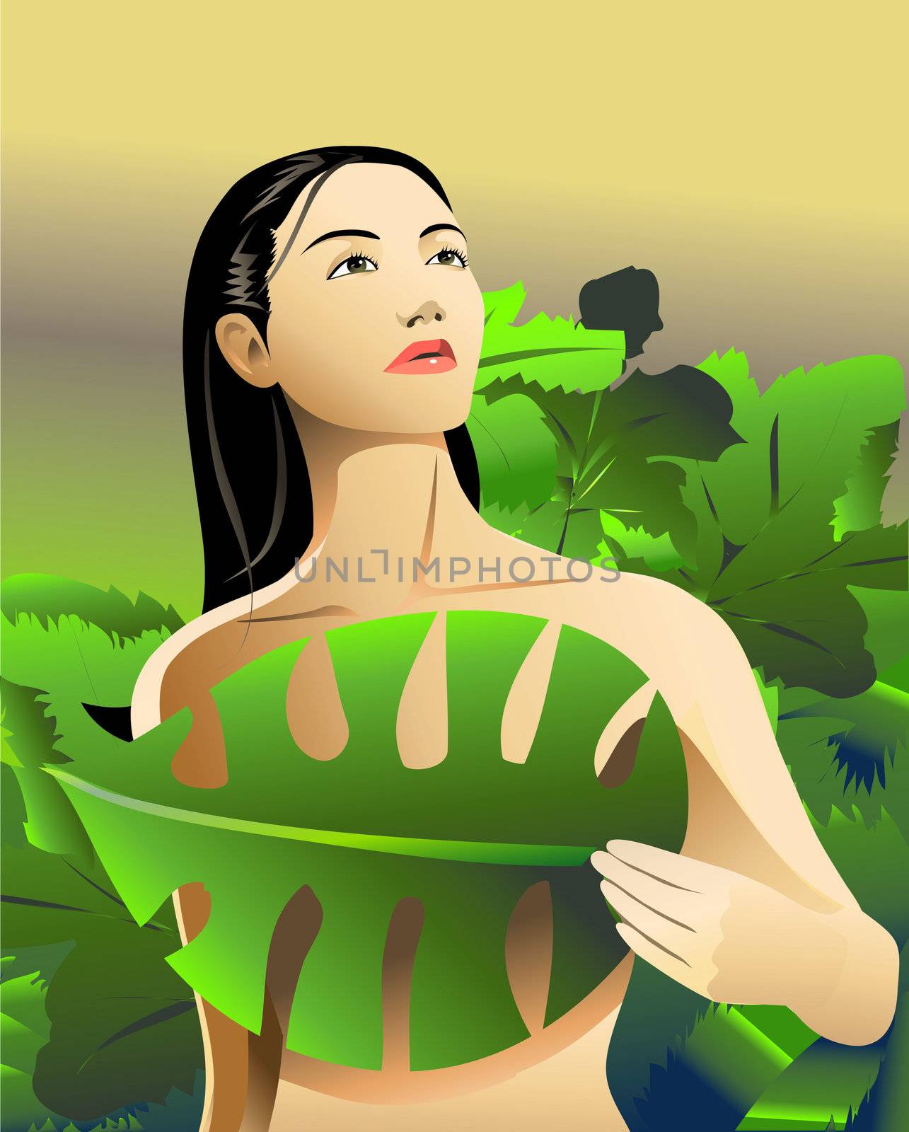 Woman relaxing with spa treatment. Health & Beauty Concept