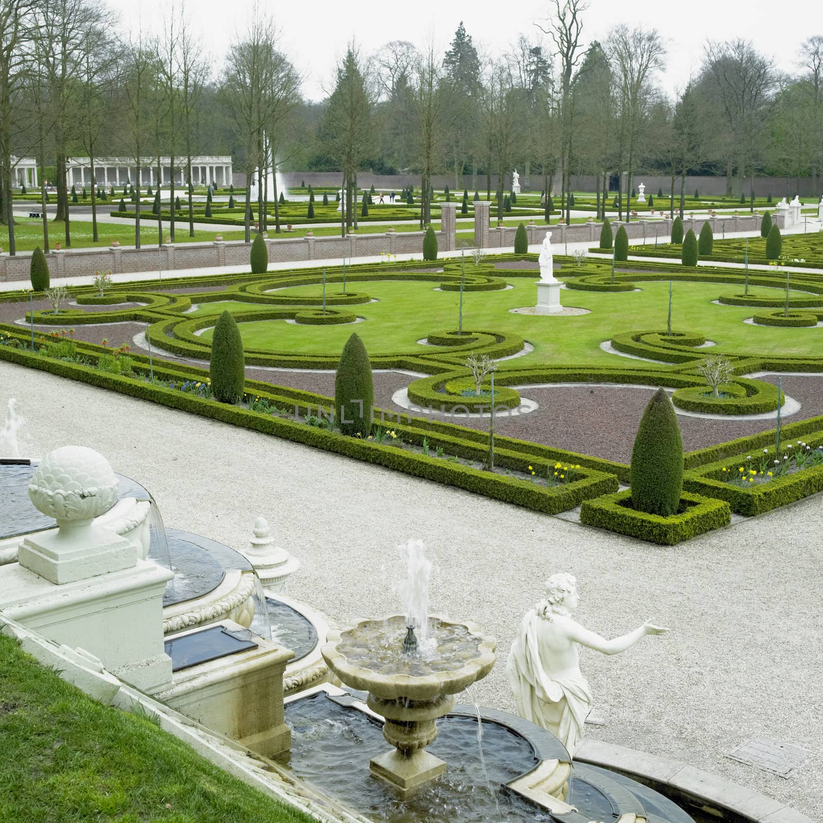 palace garden, Paleis Het Loo Castle near Apeldoorn, Netherlands
