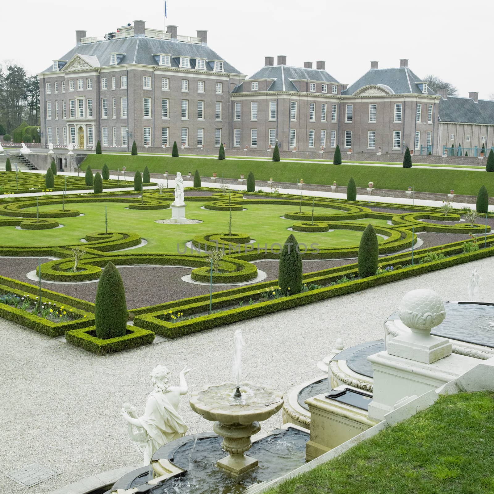 palace and gardens, Paleis Het Loo Castle near Apeldoorn, Netherlands