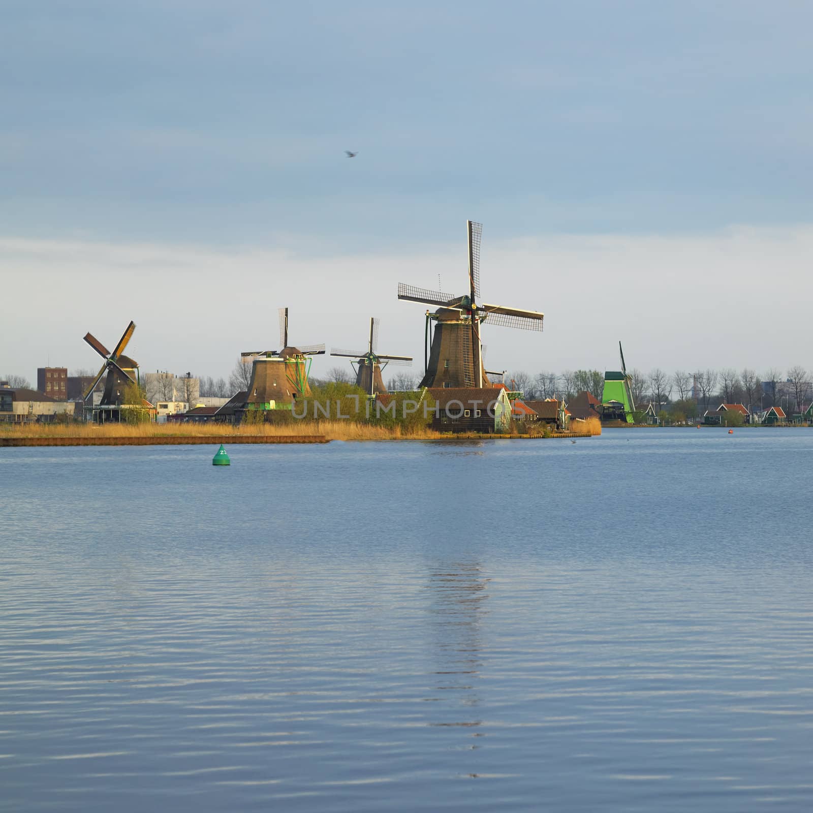windmills, Zaanse Schans, Netherlands