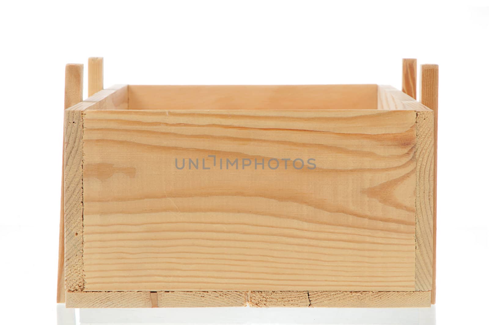 wooden box isolated  by dyoma