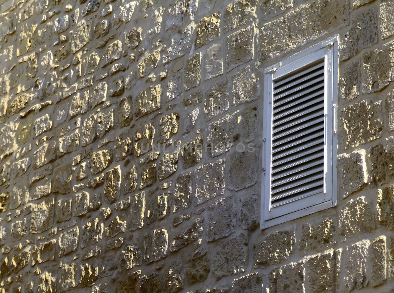 Medieval facade of house in the old city of Mdina, Malta