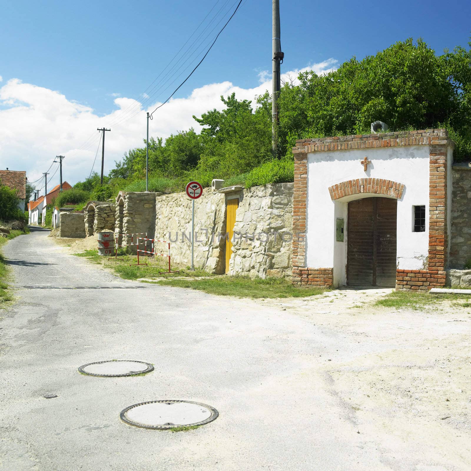 wine cellars, Hnanice, Czech Republic