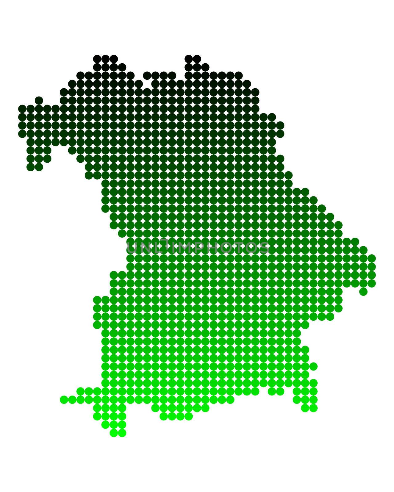 Map of Bavaria by rbiedermann