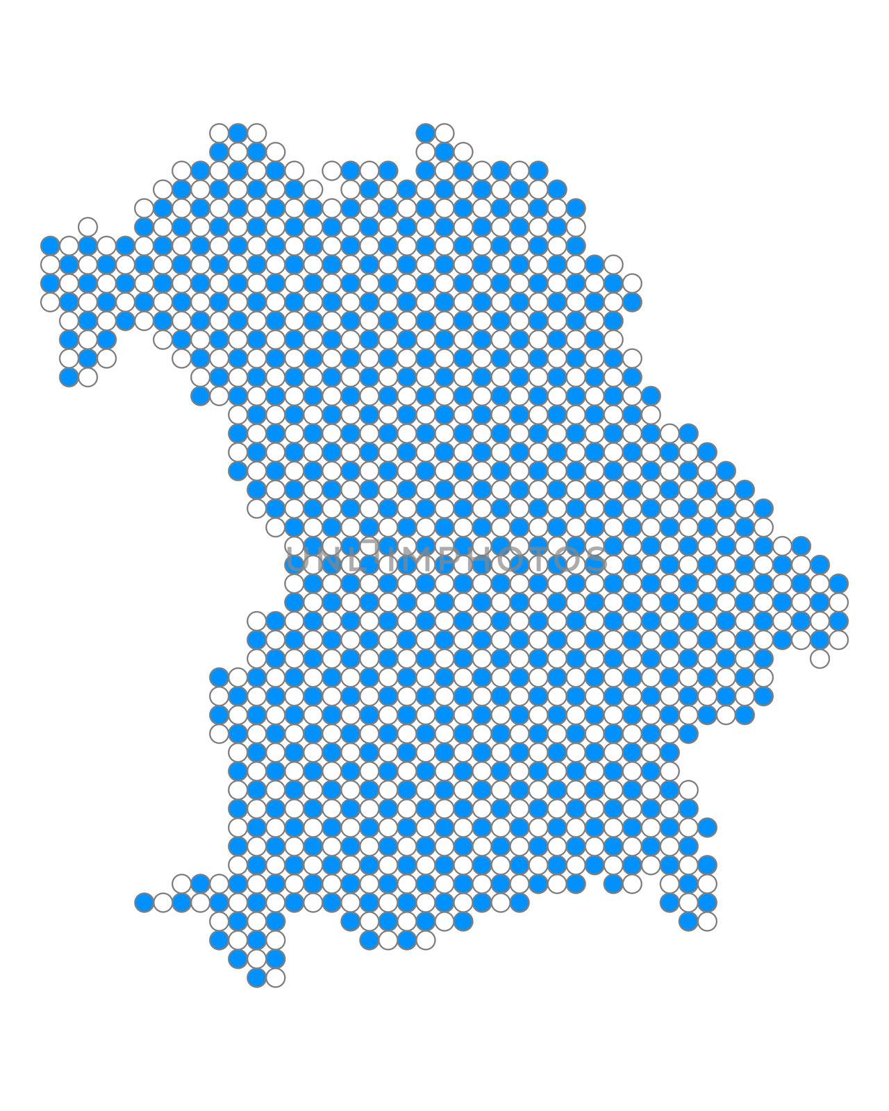 Map of Bavaria by rbiedermann