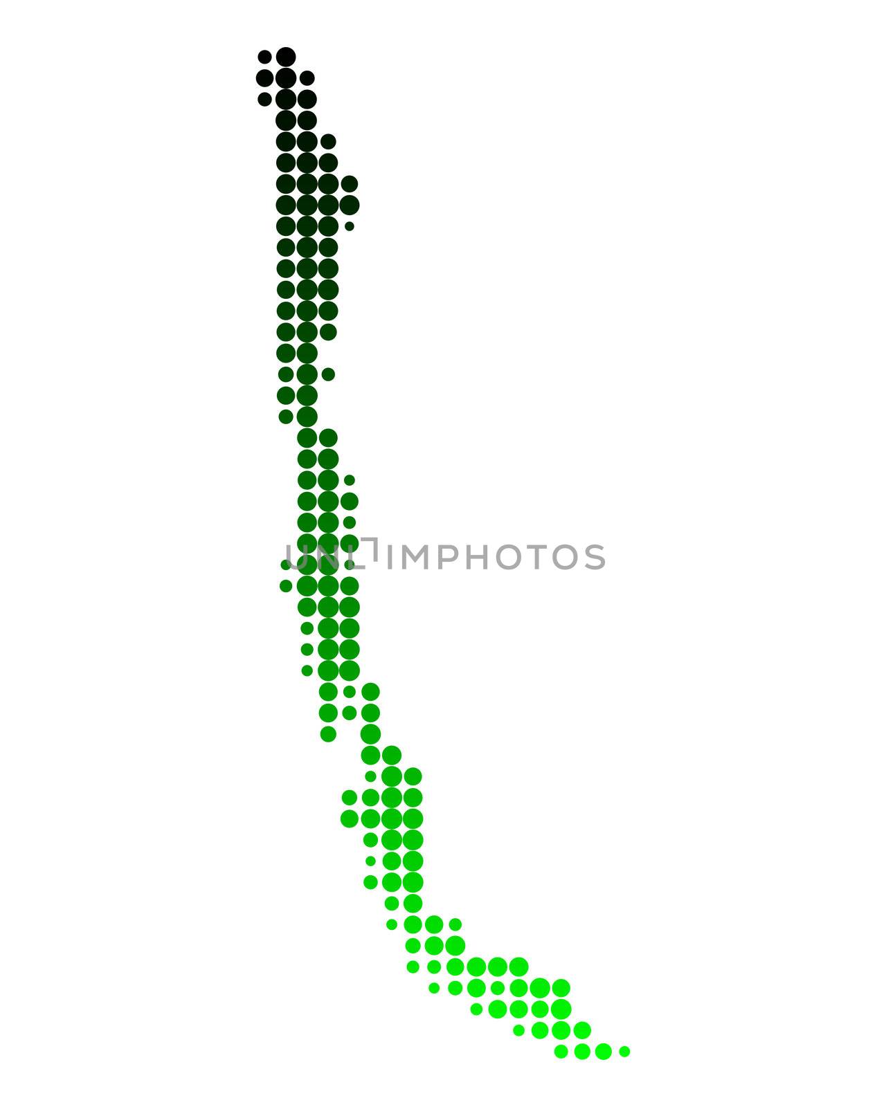 Map of Chile by rbiedermann