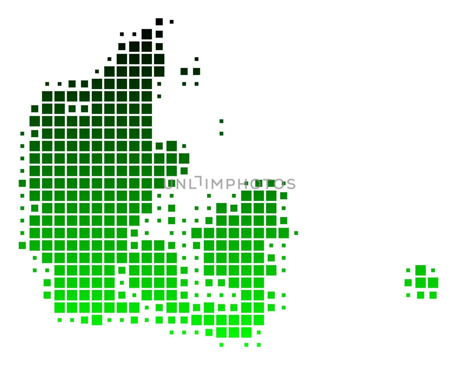 Map of Denmark by rbiedermann