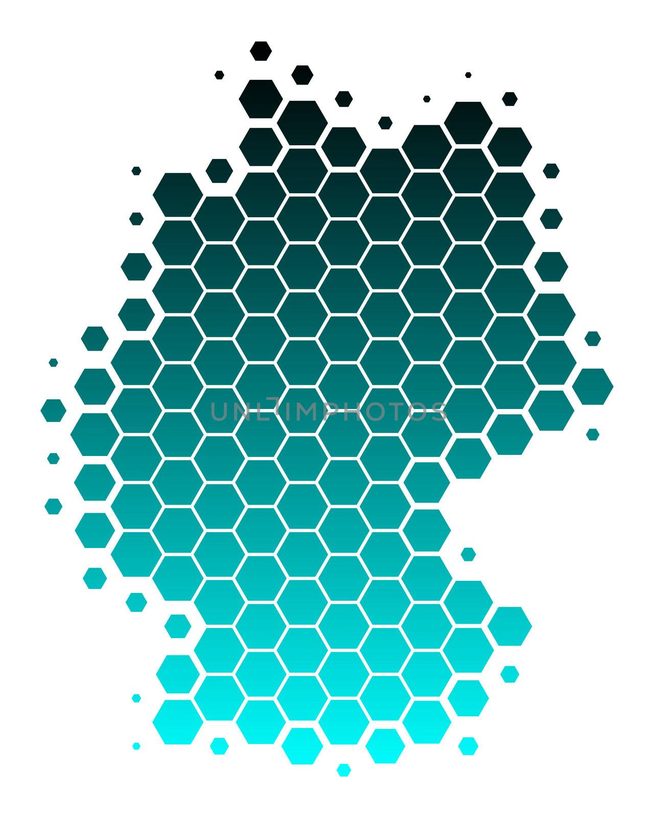 Map of Germany by rbiedermann