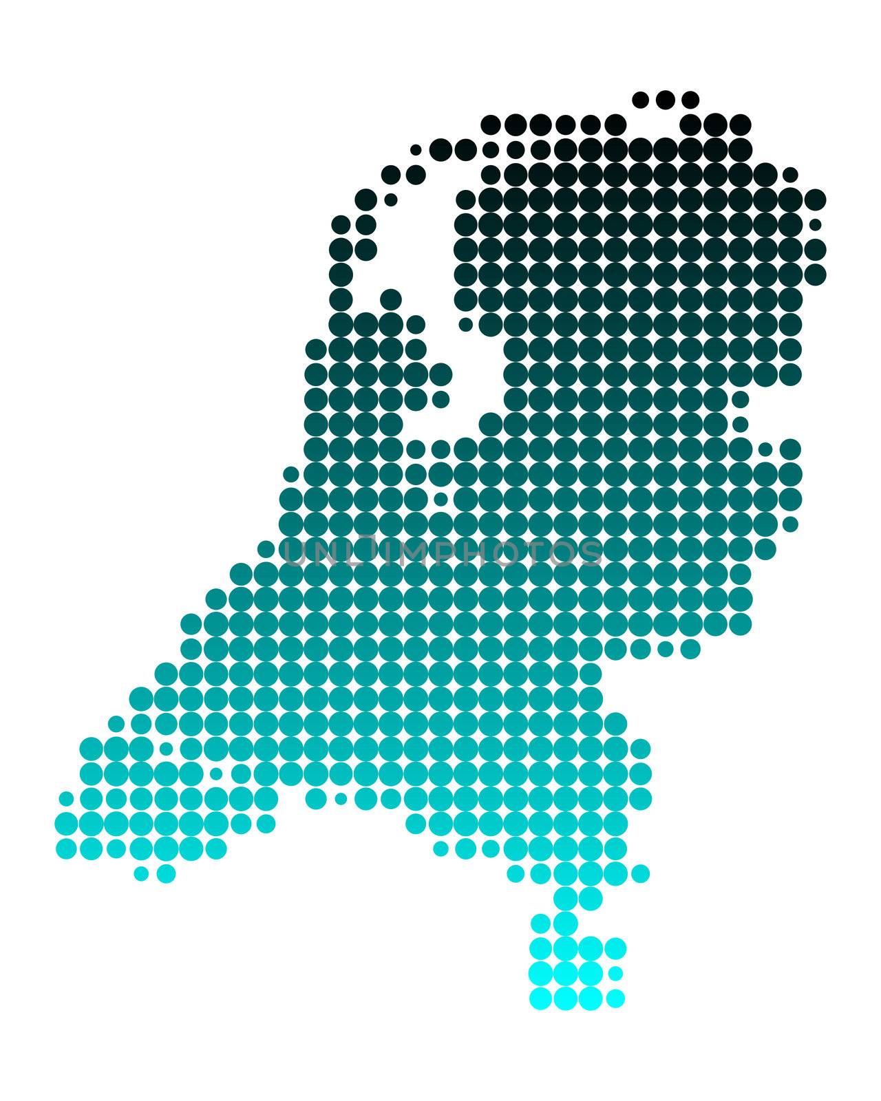 Map of the Netherlands by rbiedermann