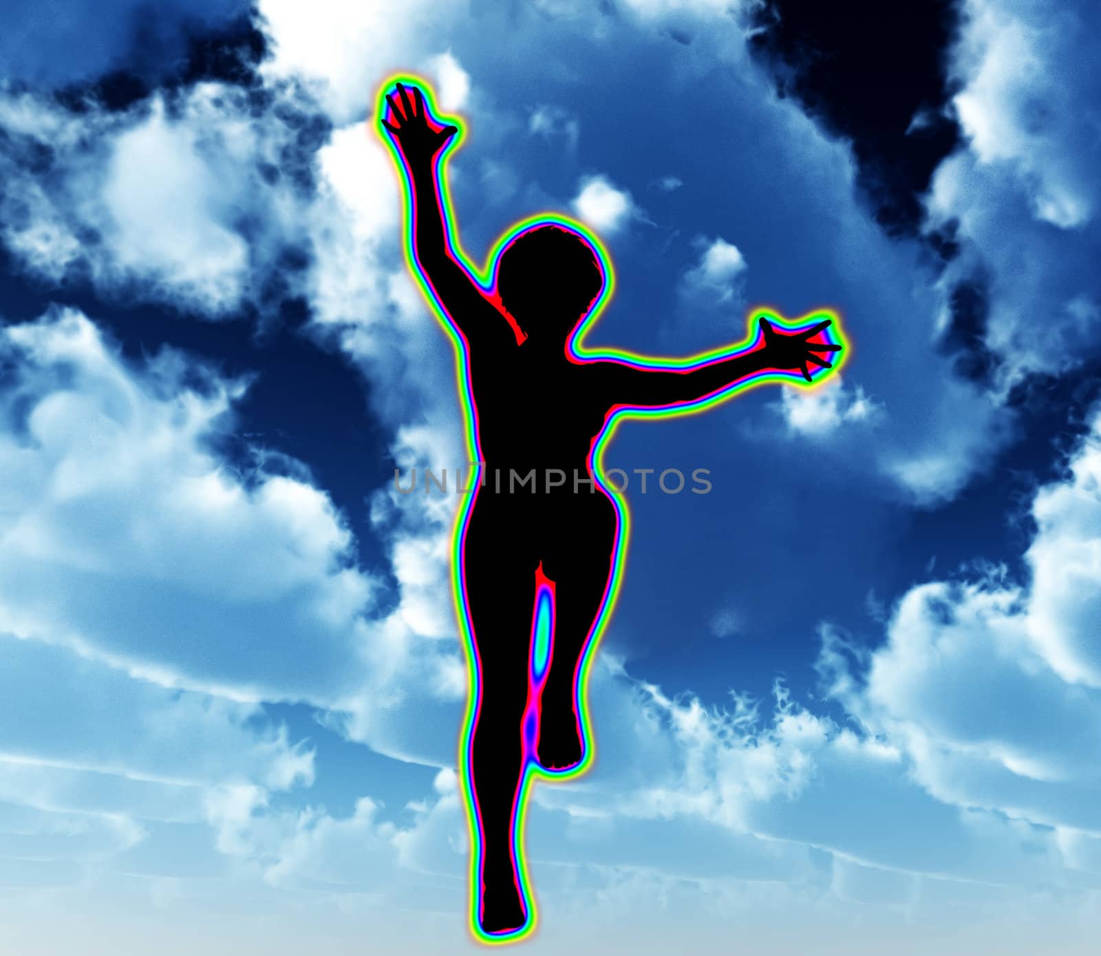 Concept image about reaching for potential.