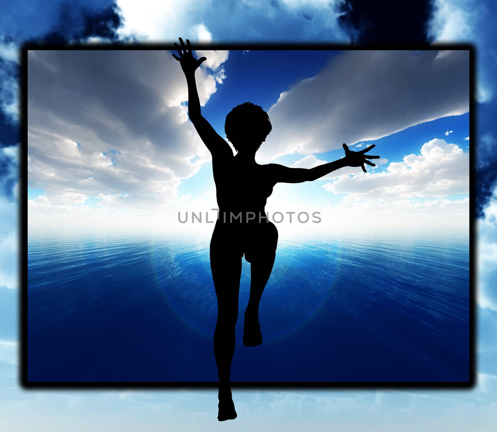 Concept image about reaching for potential.