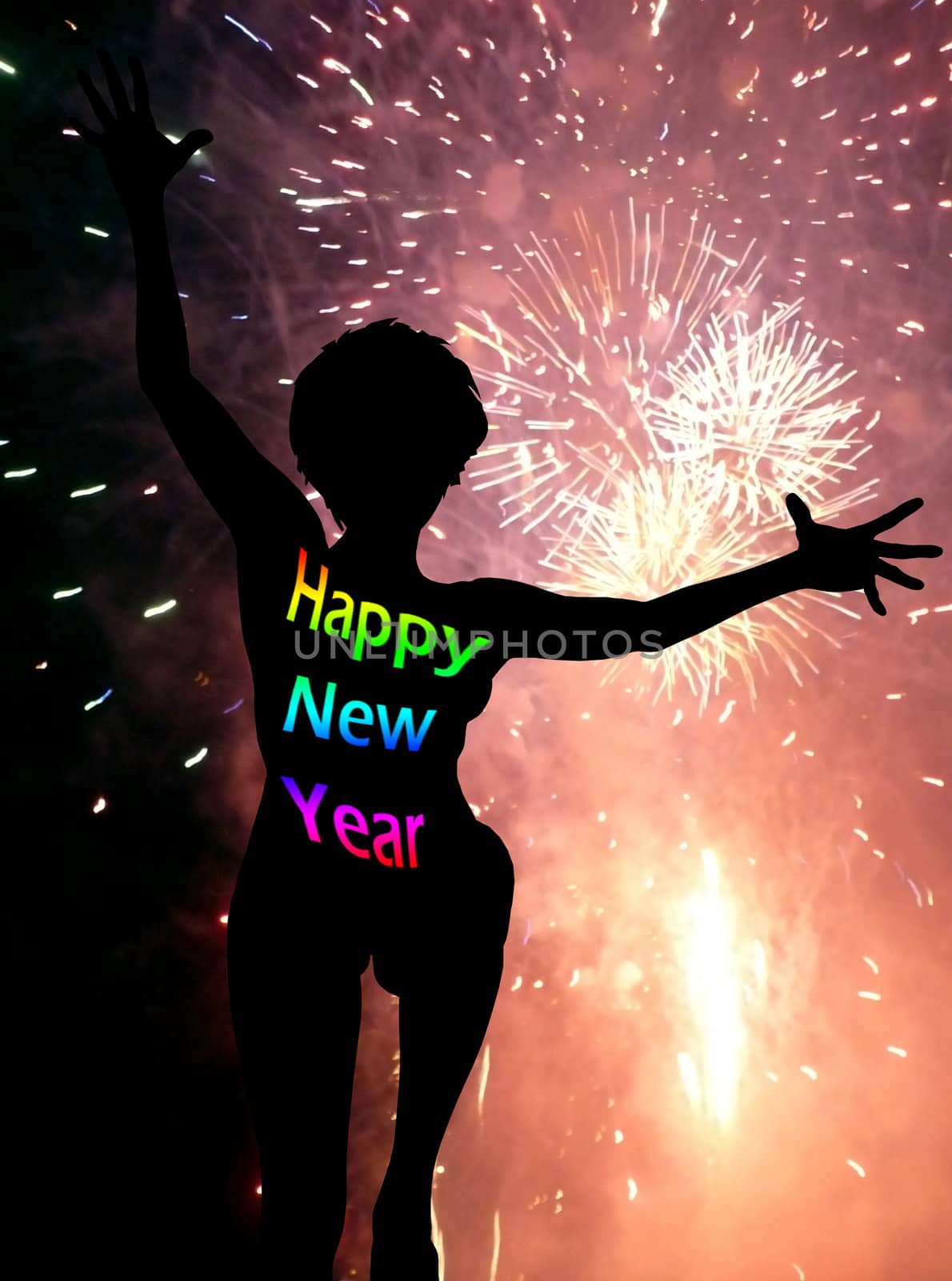 Conceptual image about celebrating the new year.
