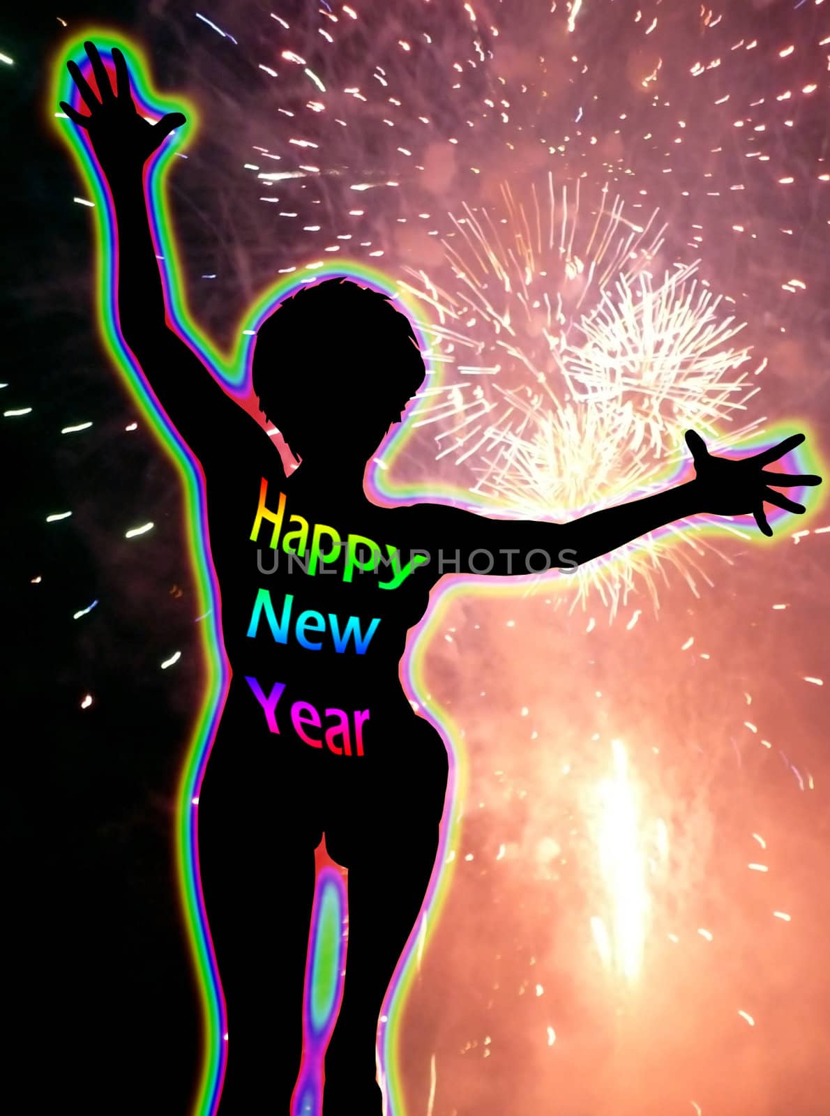 Conceptual image about celebrating the new year.