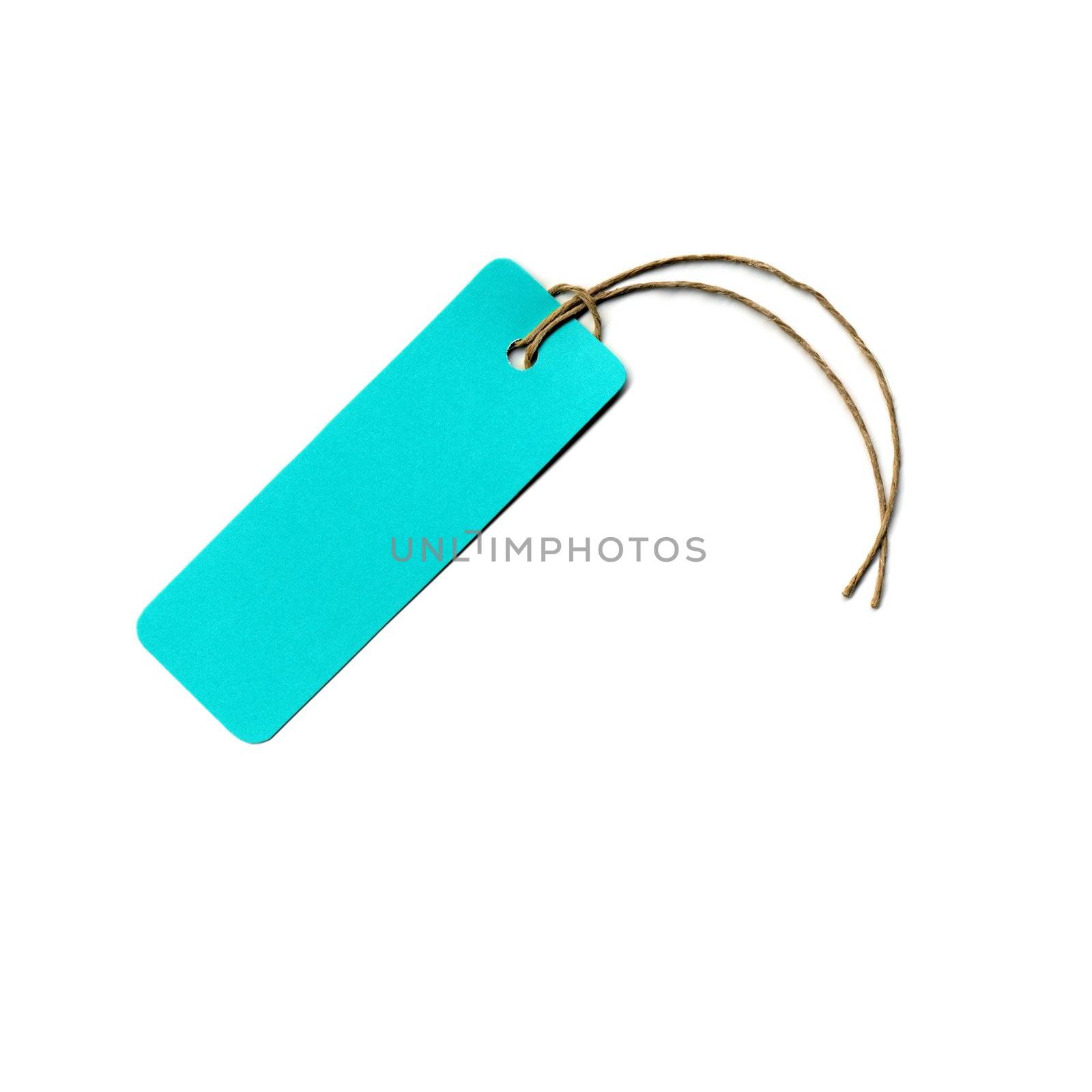 Price tag or address label with string
