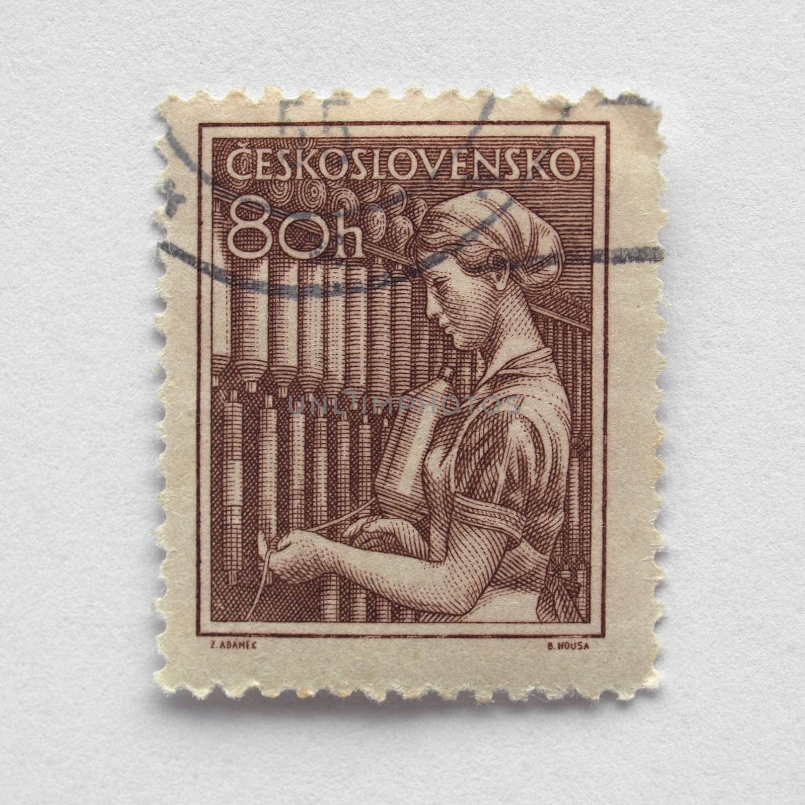 Czech stamp by claudiodivizia