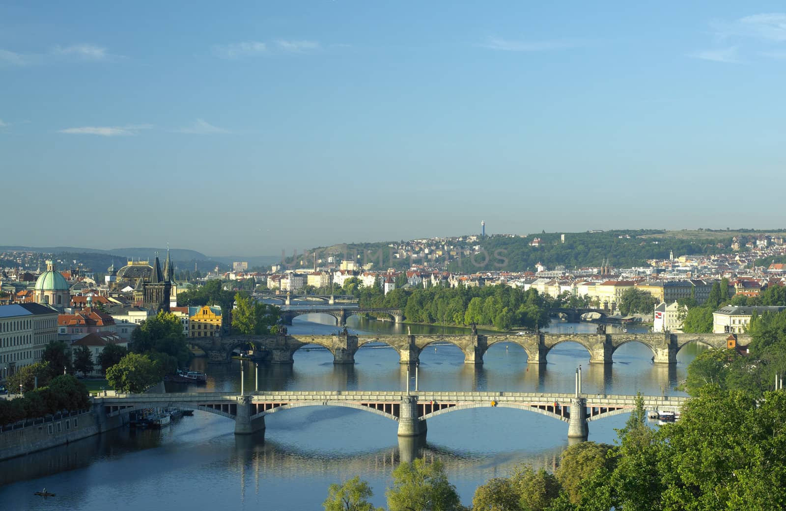 bridges, Prague, Czech Republic