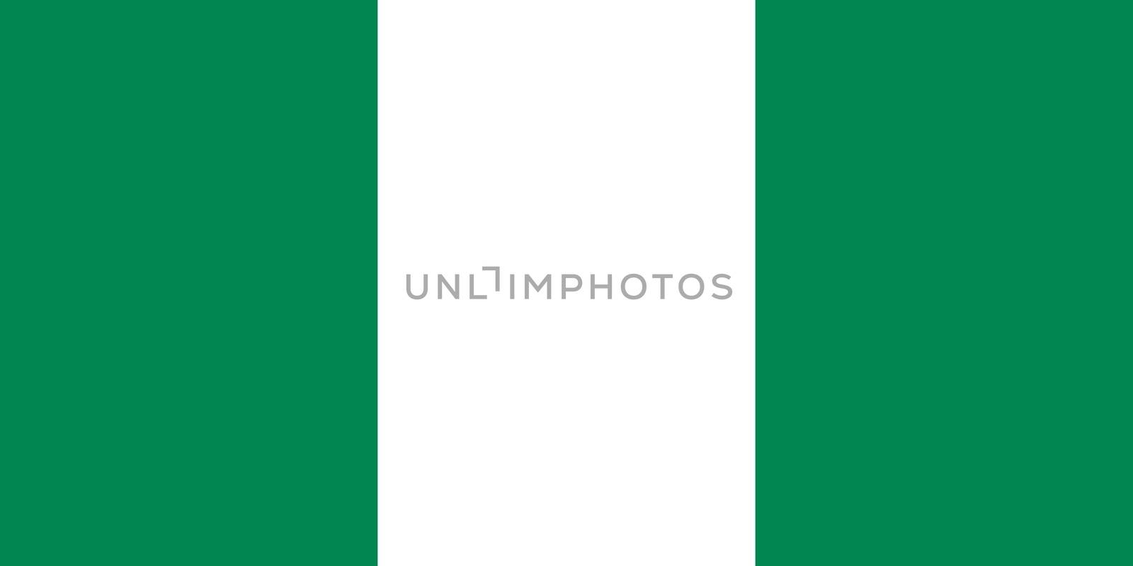 The national flag of Nigeria