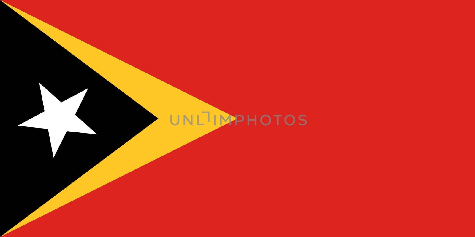 The national flag of East Timor by claudiodivizia