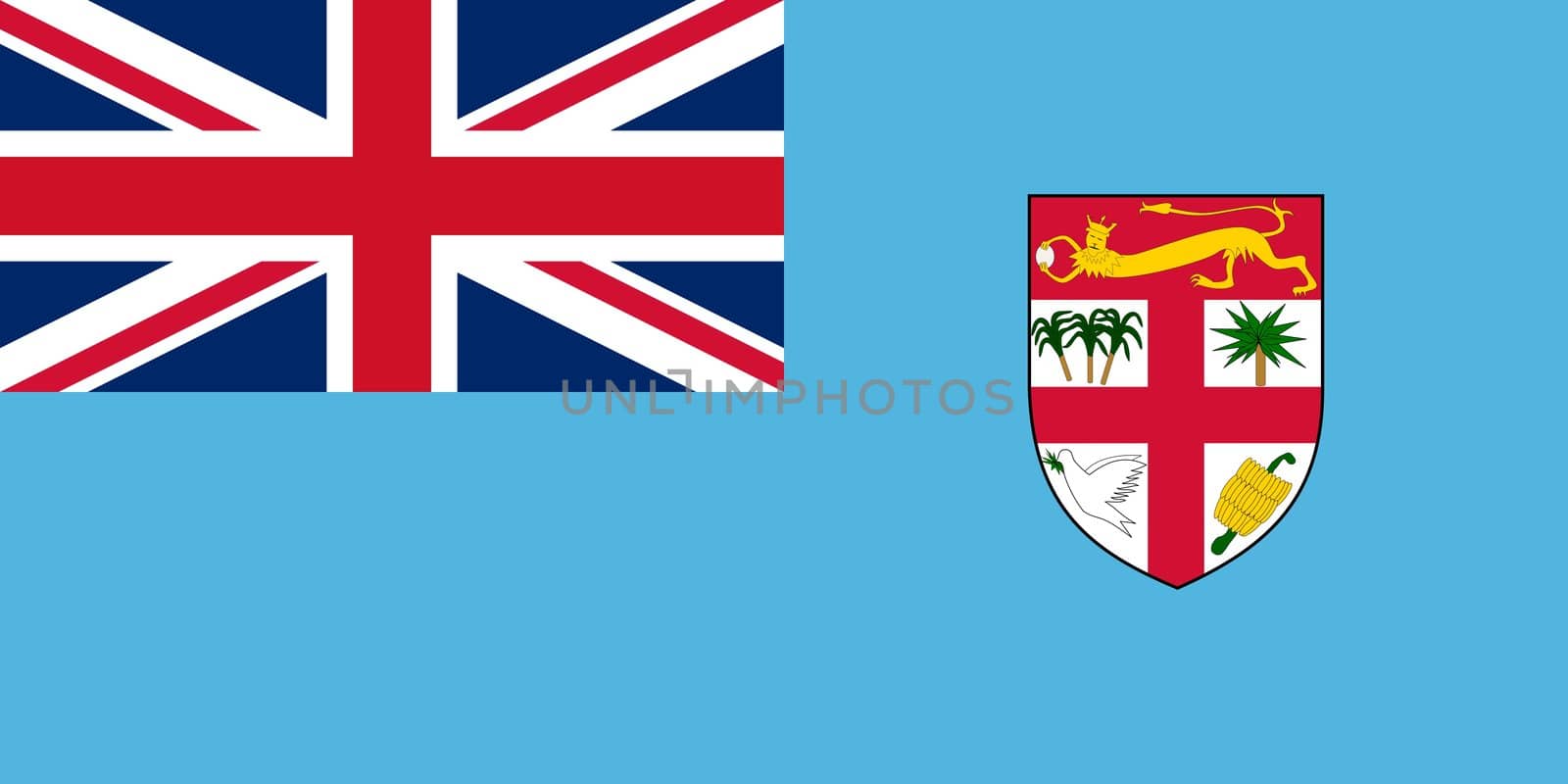 The national flag of Fiji by claudiodivizia