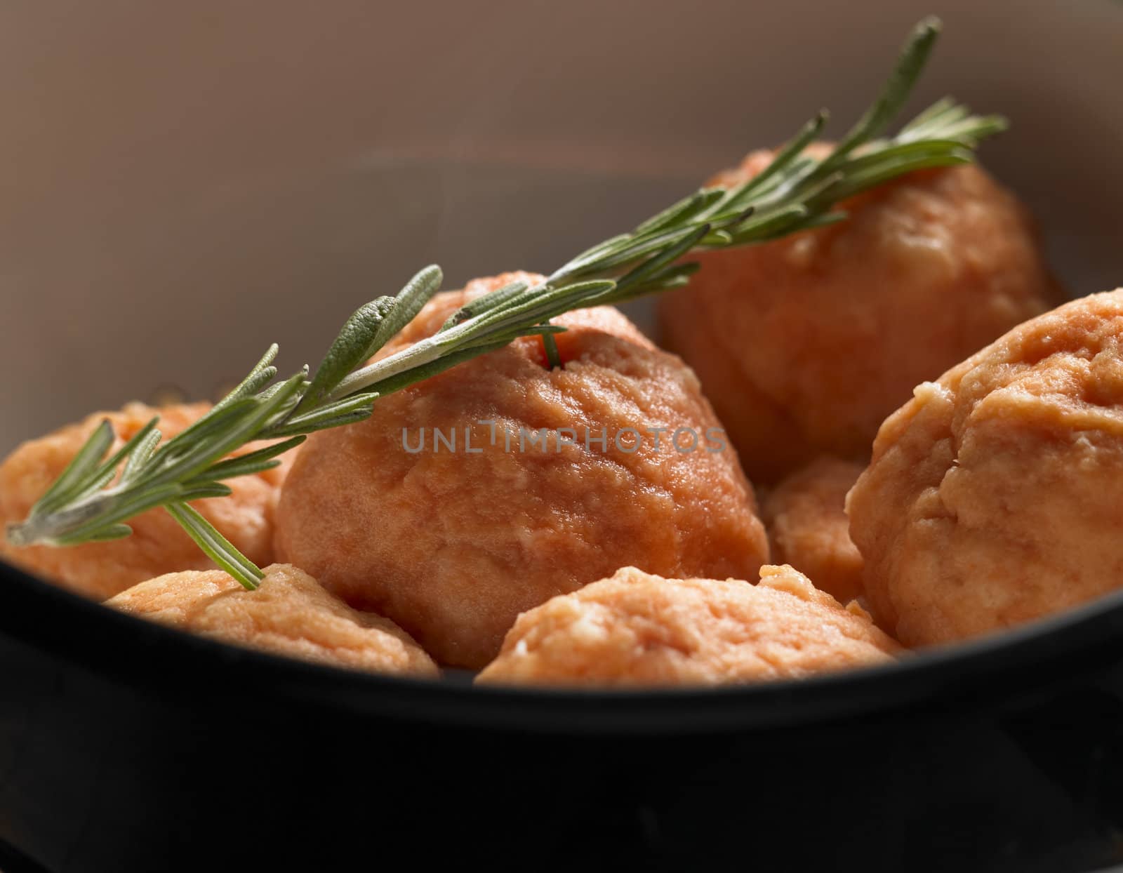 dumplings from cod a la salmon