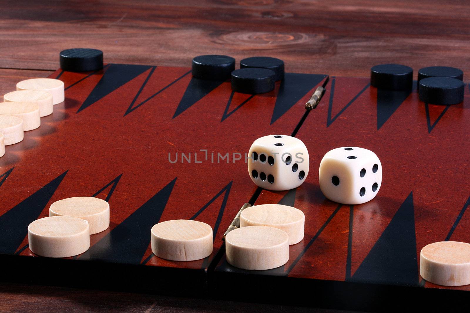 Set for game in a backgammon by VIPDesignUSA