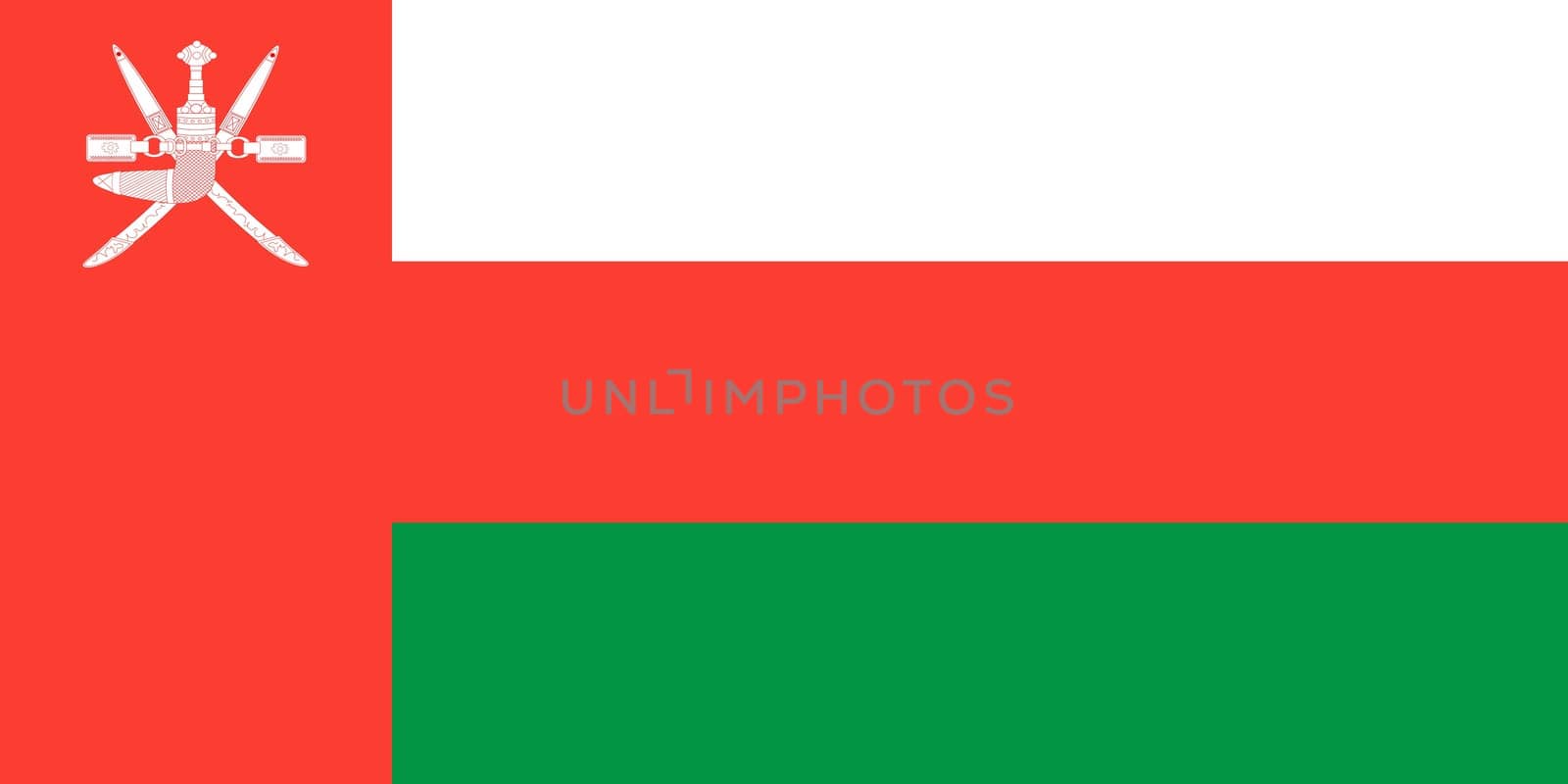 The national flag of Oman by claudiodivizia