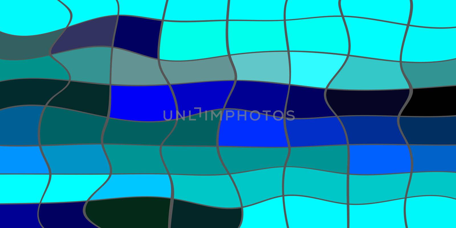 Illustration of swimming pool tiles underwater useful as a background