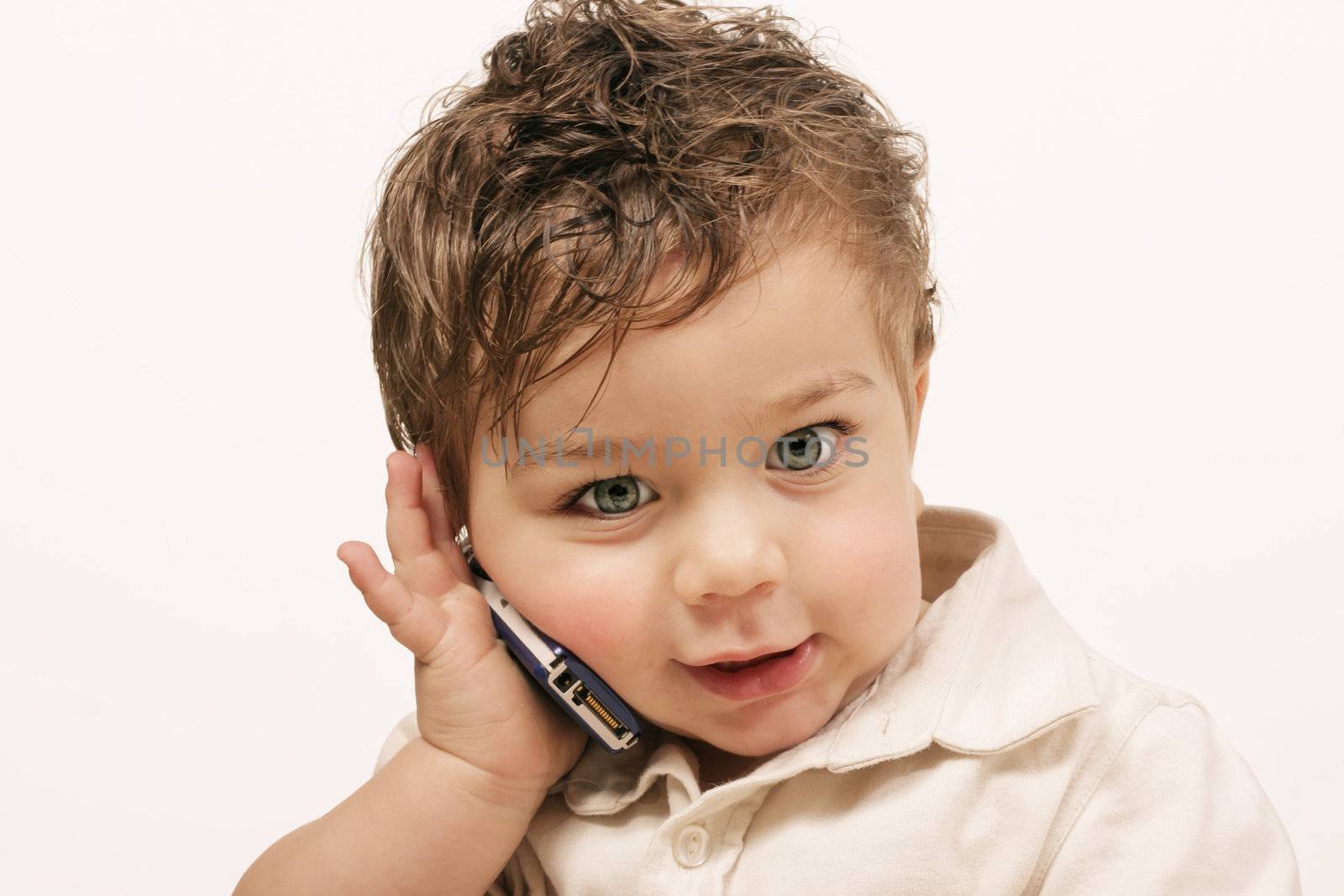 Toddler and phone