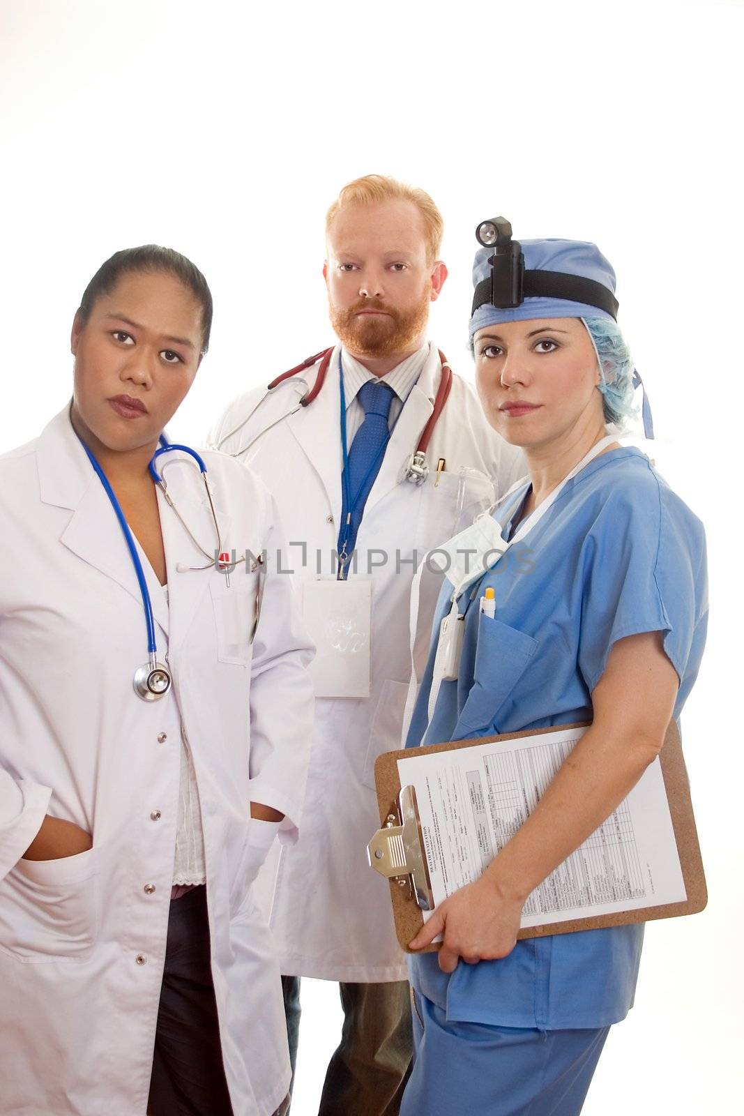 Three medical professionals 
