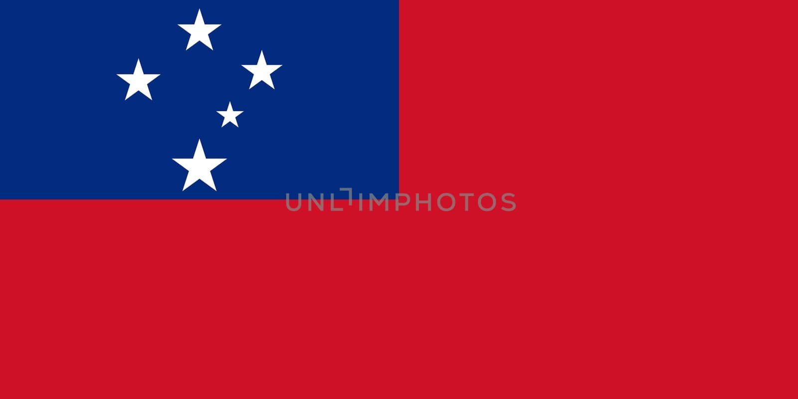 The national flag of Samoa