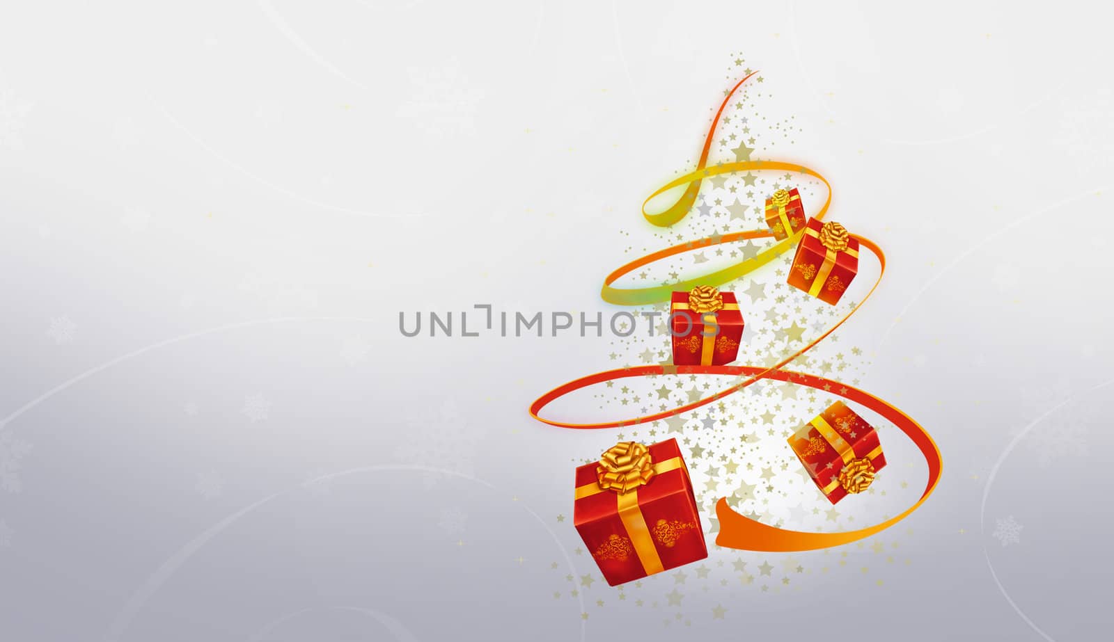 beautiful abstract christmas tree on a nice background