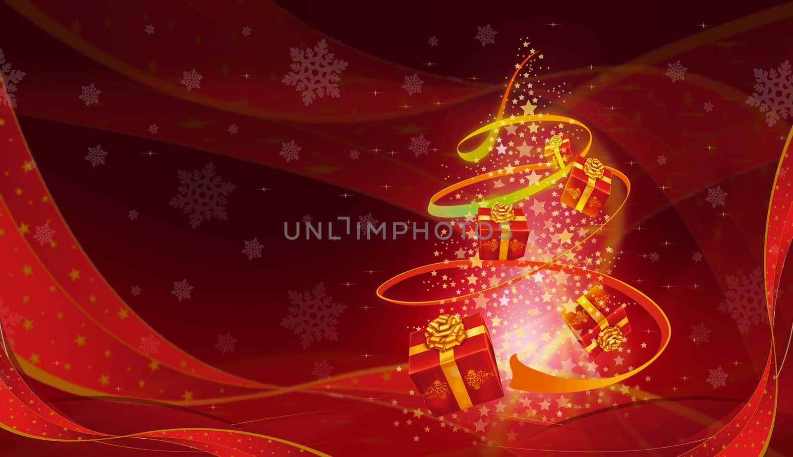 beautiful abstract christmas tree on a nice background