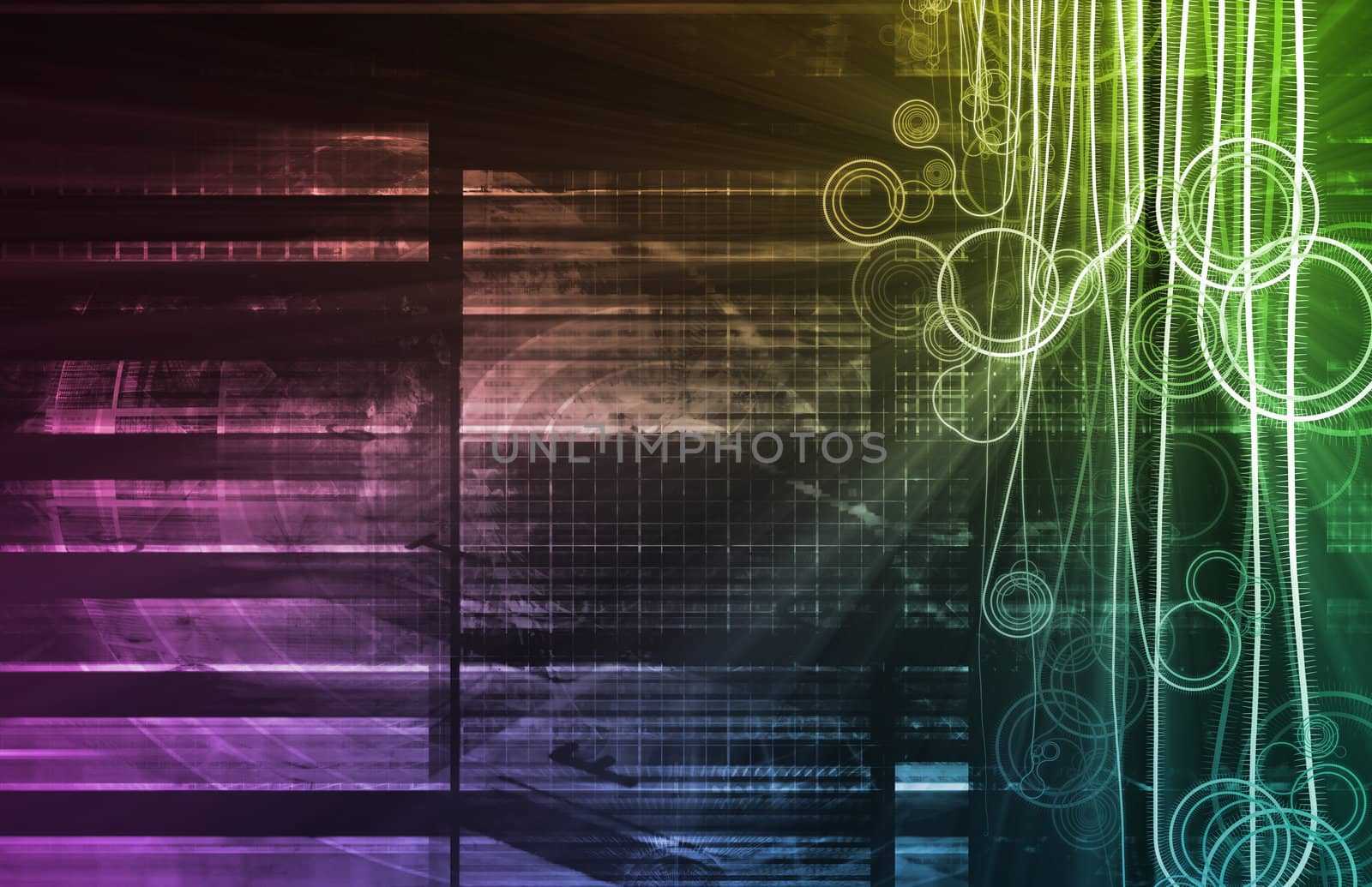 Grunge Light Rays as a Abstract Background