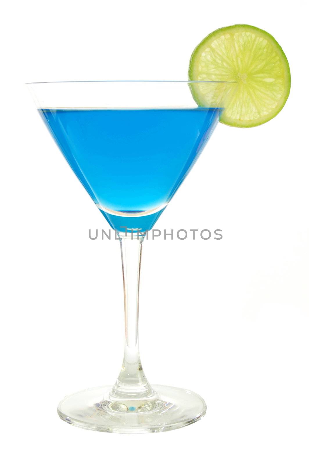 cocktail with blue Curacao by gunnar3000