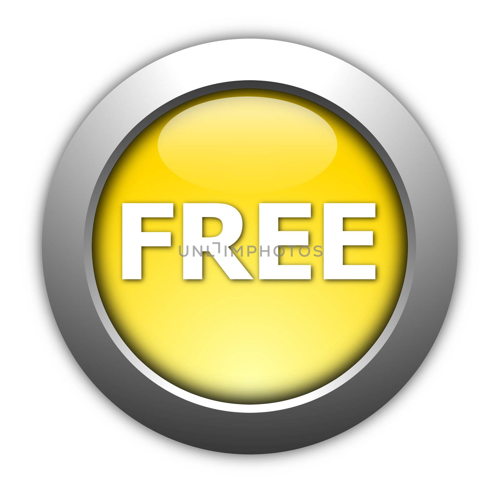 glossy free button illustration isolated on white