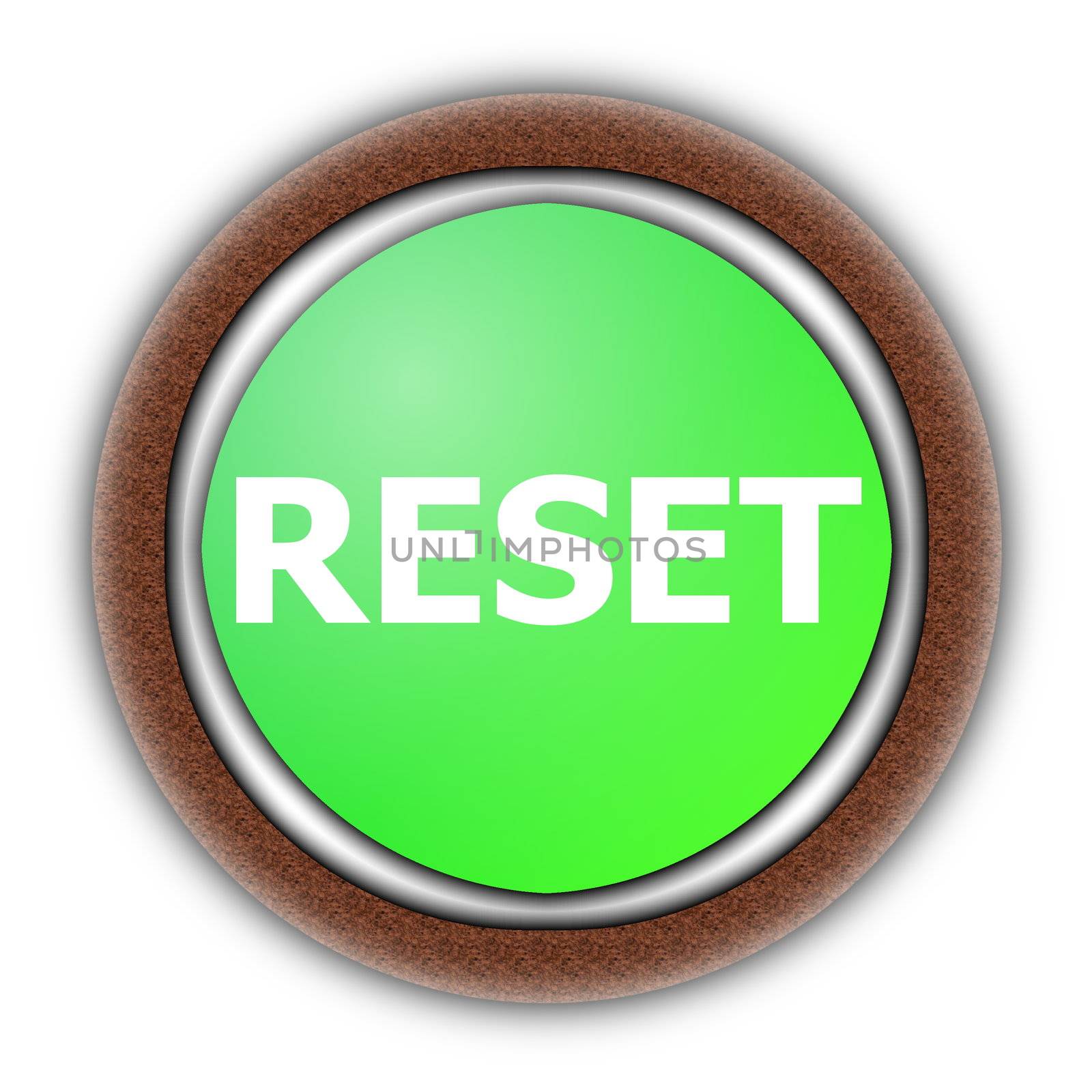 reset button illustration isolated on white background