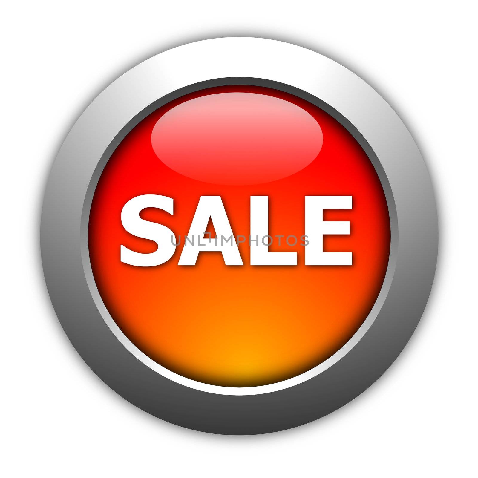 sale button illustration for internet shop or marketing