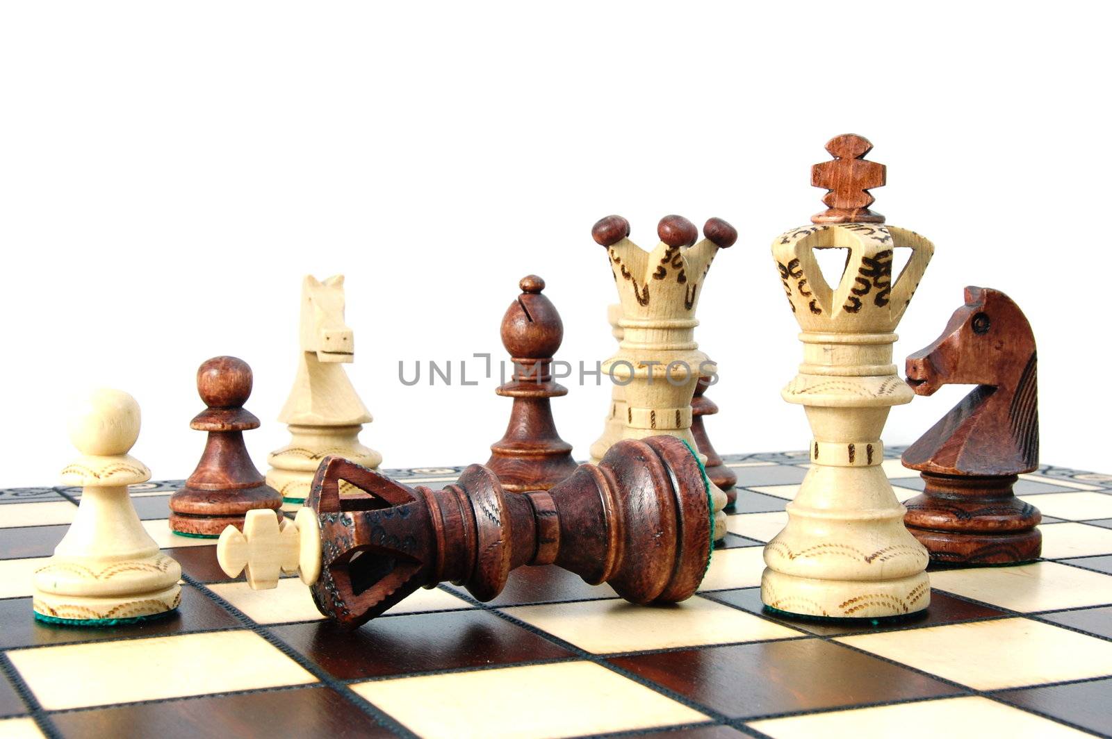 chess pieces showing concept for competition in business