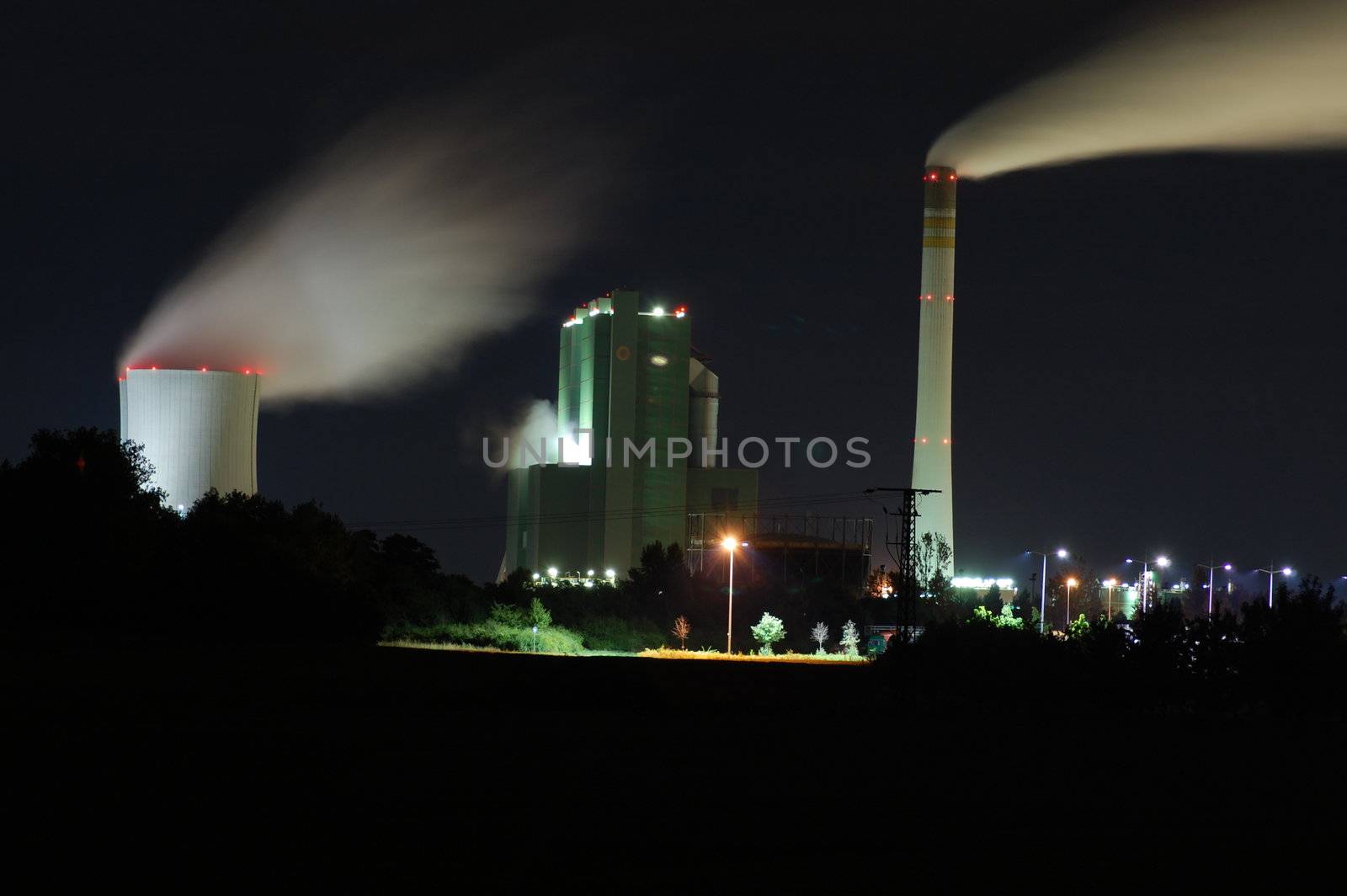 industry at night by gunnar3000