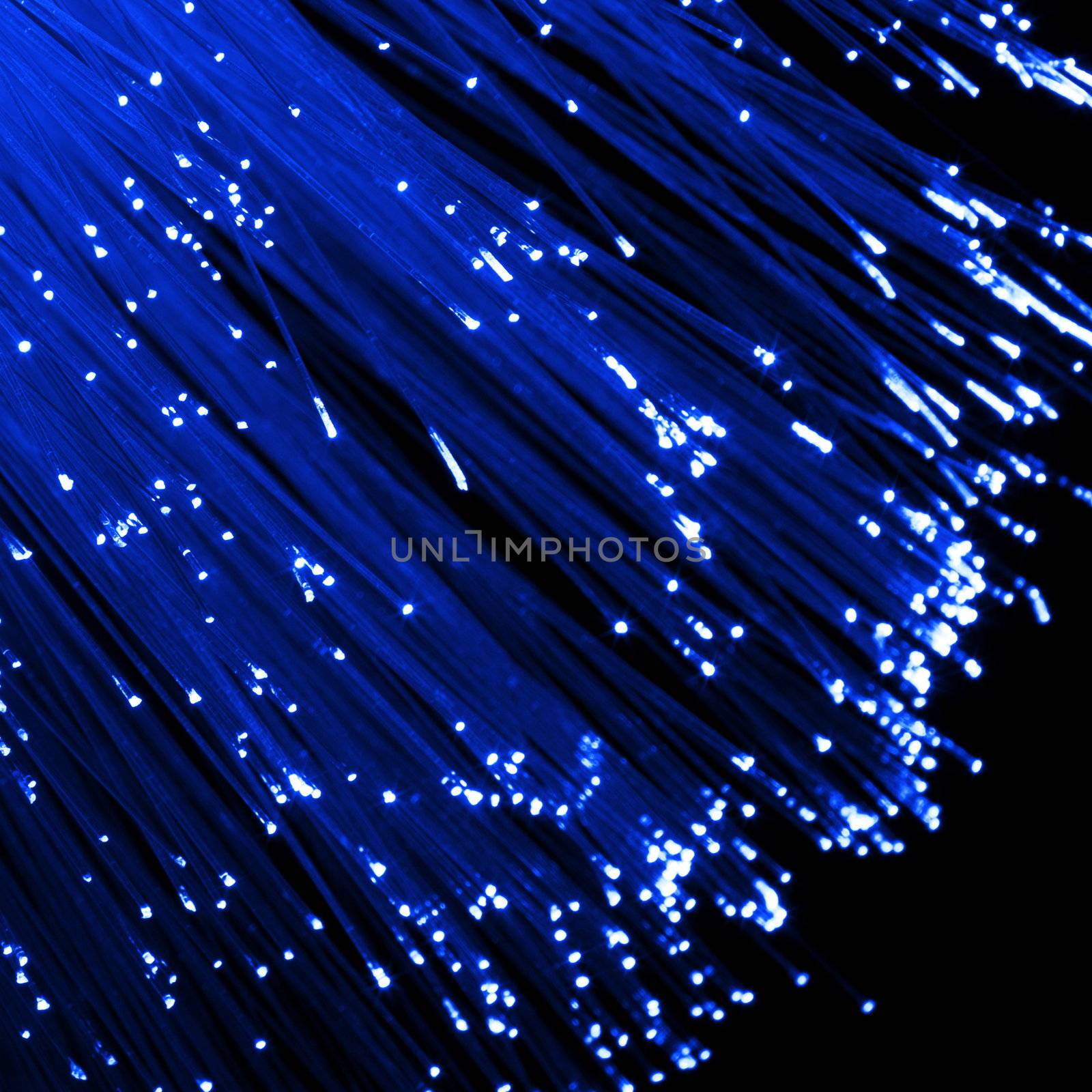fiber optic showing data or internet communication concept