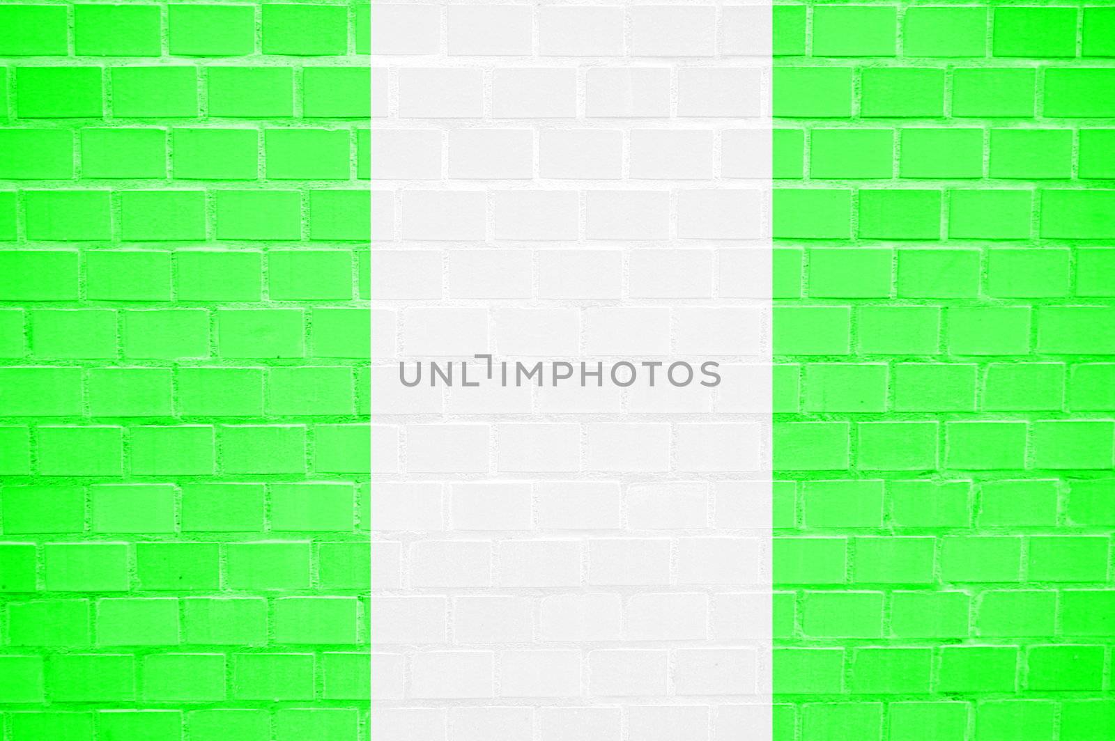 flag painted on a brickwall can be used as background