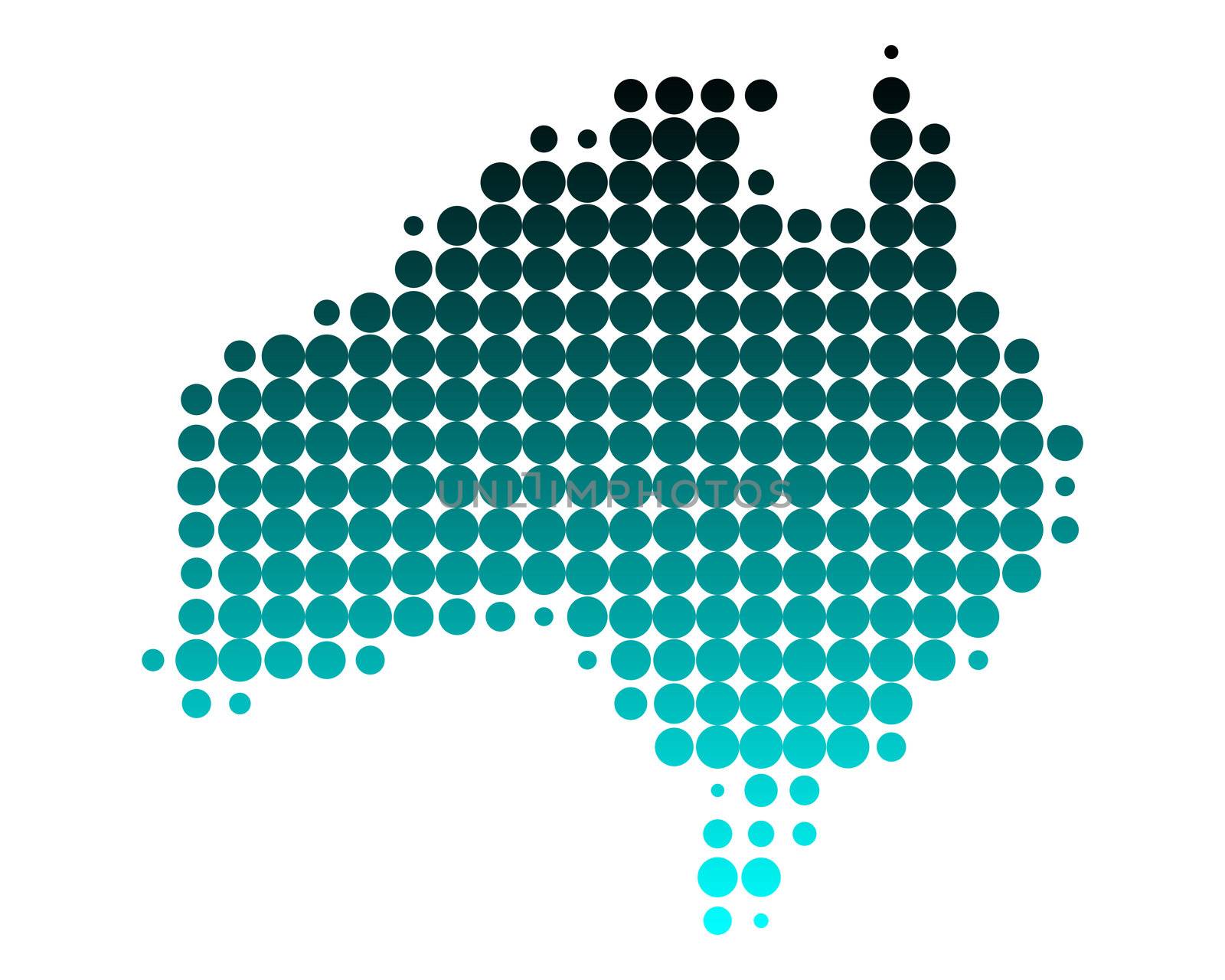 Map of Australia by rbiedermann