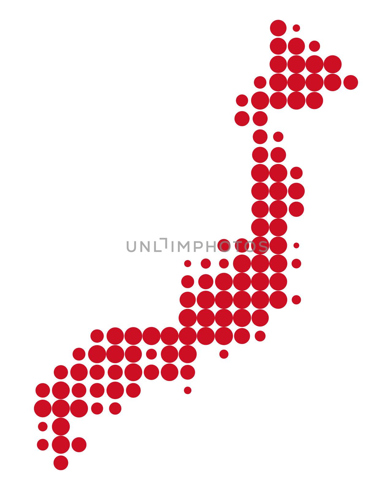 Map of Japan by rbiedermann