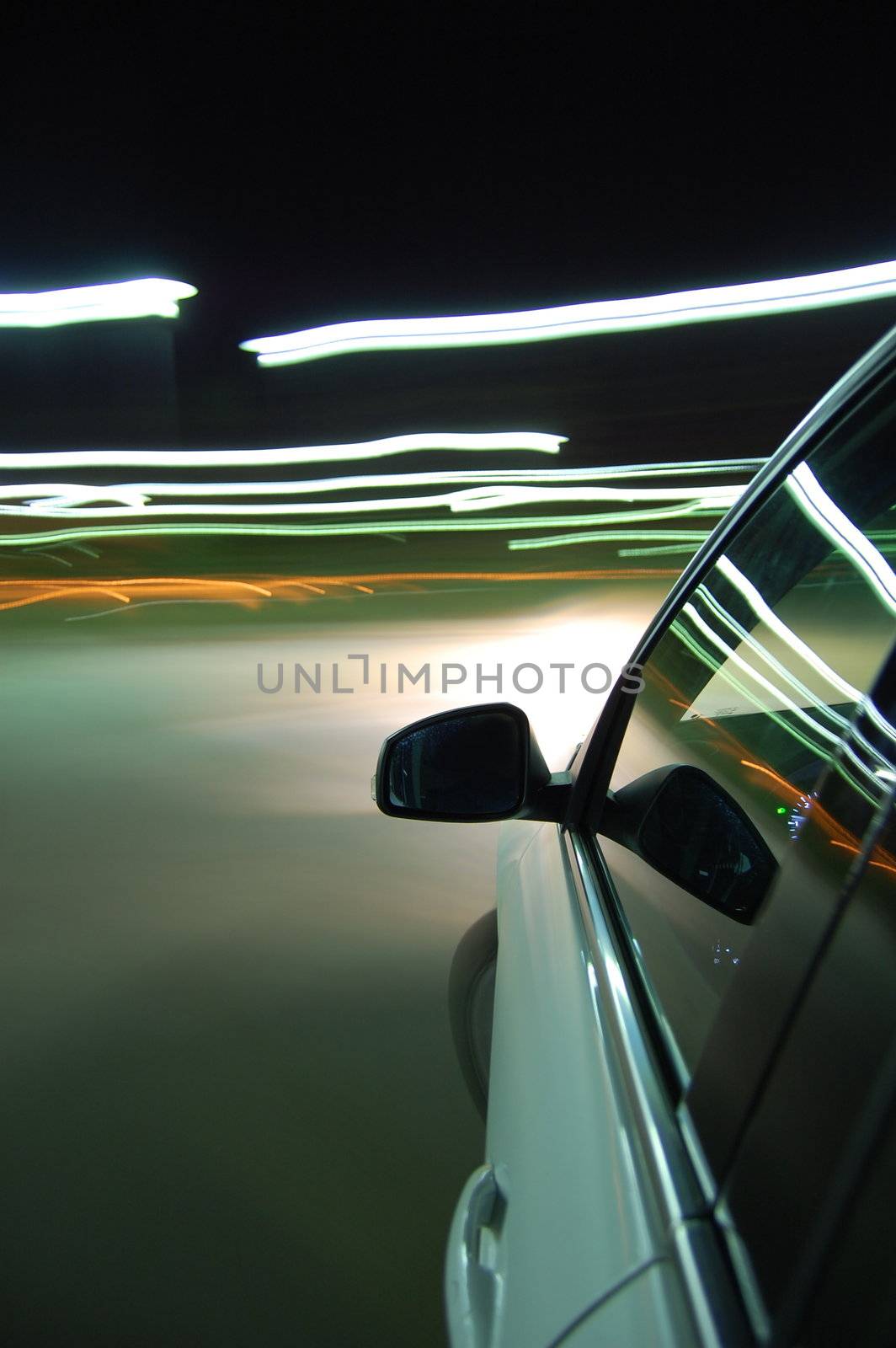 night drive with car in motion by gunnar3000