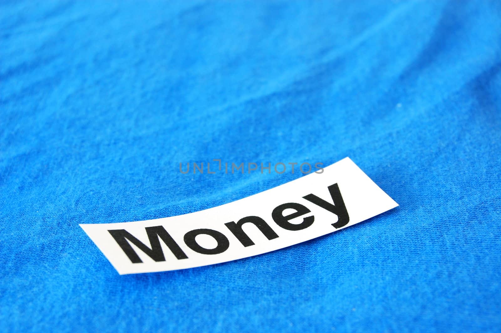 word money on sheet of paper showing success concept