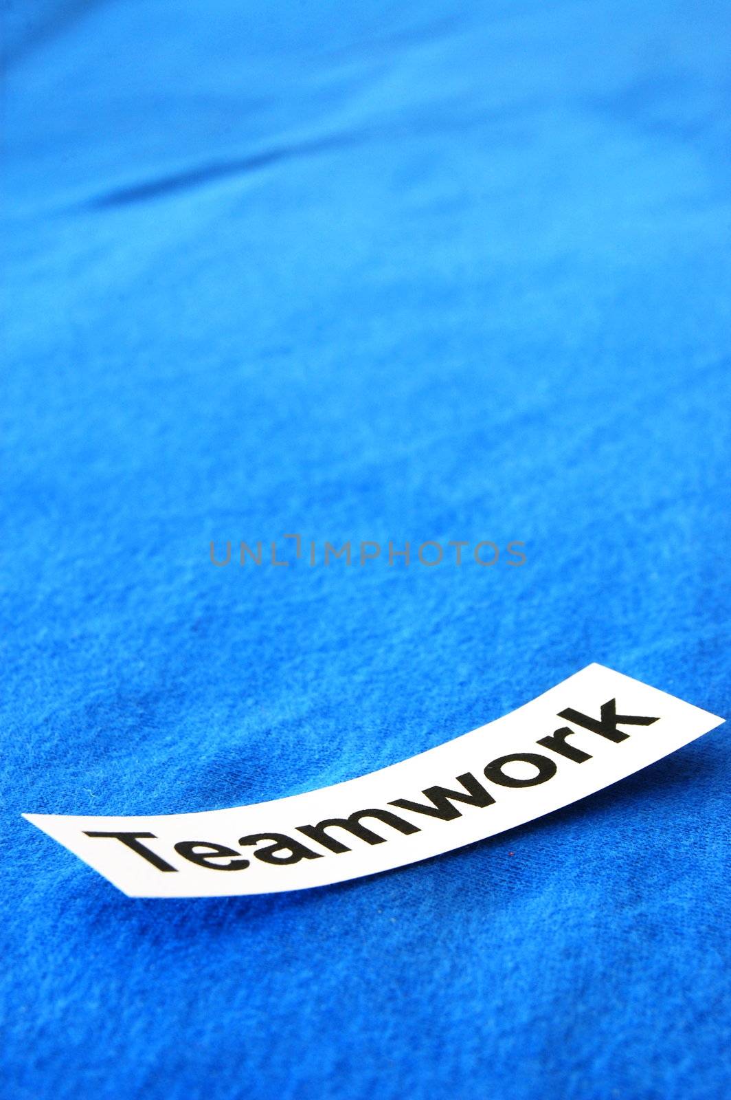 team or teamwork concept with blank space for text