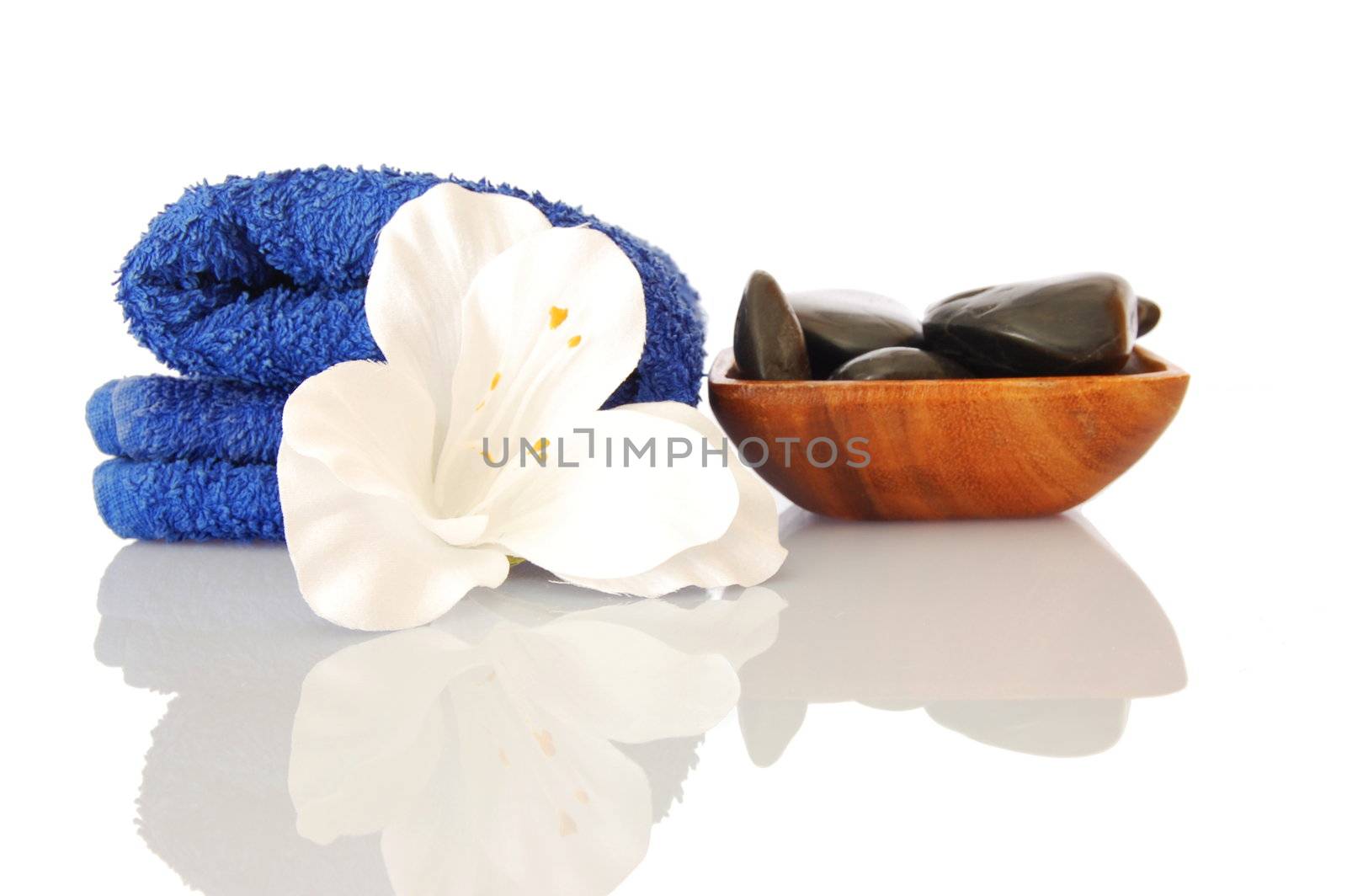 bath and aromatherapy still life isolated on white background