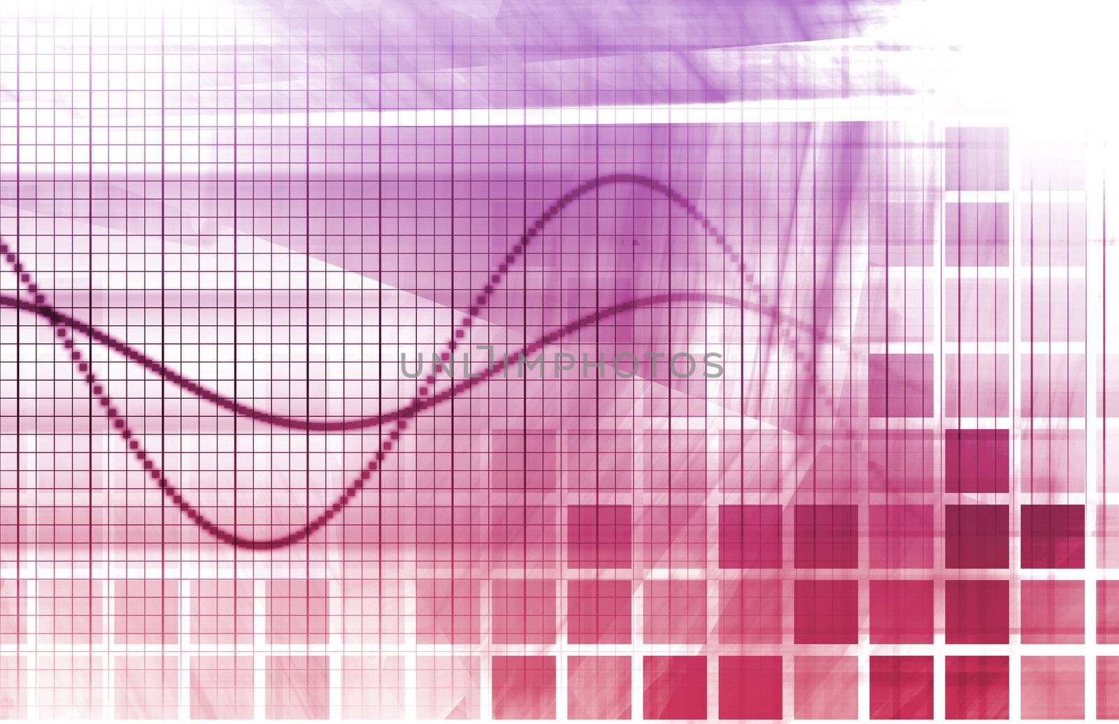 A Tech Futuristic Business Chart Abstract Art